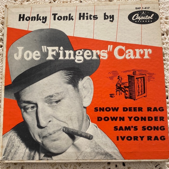 True vintage Honky tonk hits by Joe fingers carr vinyl record LP 45 Istanbul - Picture 1 of 6